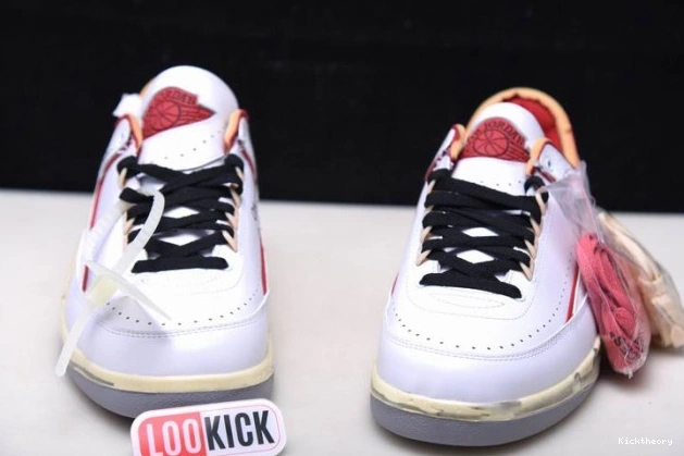 Kicktheory Jordan Red 2 SP Retro Low White DJ4375-106 Off-White 0626